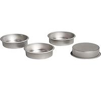 Rayher Portavelas metal, plateado, 4 ud, 4,1 cm ø, para velas de té, decoración, 56936000