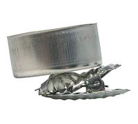 Rayher Portavelas Plateado con Clip sujeción, 4 ud, Metal, 4 cm ø, para Velas de té, 25209606