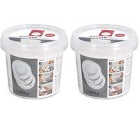 Rayher Raysin 200 polvo para moldear, blanco, secado rápido al aire, cubo 400 g, 34405102 (Paquete de 2)