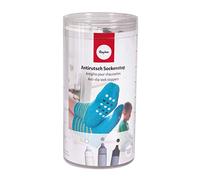 Rayher Set Antideslizante Blanco, Gris, Negro, Incl. Plantilla y secador, Caja PVC