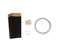 Rayher Set de Estrellas de Papel 3D Magic Stars, para 3 Estrellas, inluido Perlas Madera, Negro, 67401000