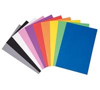 Rayher Set láminas goma eva, 50 ud, 10 colores, 29x20 cm, para manualidades y decoración, 33498999