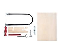 Rayher Sierra de marquetería, con accesorios, tablero y caja de madera, 33,7x22x43 cm, 69218000