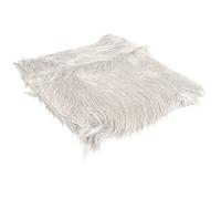Rayher tela pelo largo sintético, blanco, 30x48 cm, pelo 7 cm largo, manualidades, 5301102