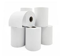 Raylu Paper - 10 Rollos Papel Térmico premium 57 x 55 mm para TPV, sumadoras, impresoras térmicas, cajas registradoras, mandril: 12 mm, color blanco, Sin Bisphenol. (10 Rollos 57 x 55 mm)