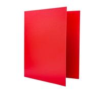 Raylu Paper® - Archivador 4 anillas en D de 25 mm, archivador A4 con anillas para guardar documentos, A4 de tamaño 33,5 cm de alto x 26 cm de ancho y lomo de 4 cm de grosor (Rojo)