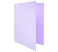 Raylu Paper® - Archivador 4 anillas en D de 25 mm, archivador A4 con anillas para guardar documentos, A4 de tamaño 33,5 cm de alto x 26 cm de ancho y lomo de 4 cm de grosor (Violeta Pastel)