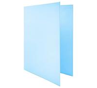 Raylu Paper® - Archivador 4 anillas en D de 25 mm, archivador A4 con anillas para guardar documentos, A4 de tamaño 33,5 cm de alto x 26 cm de ancho y lomo de 4 cm de grosor (Azul Pastel)