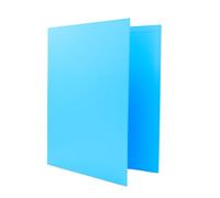 Raylu Paper® - Archivador 4 anillas en D de 40 mm, archivador A4 con anillas para guardar documentos, A4 de tamaño 33,5 cm de alto x 26 cm de ancho y lomo de 6 cm de grosor (Azul Claro)