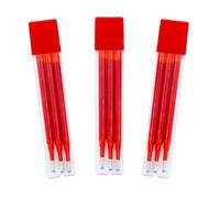 RAYLU PAPER® - Bolígrafo Borrable Retráctil, Tinta De Gel, Punta de 1 mm y trazo de 0,7 mm. (Pack 3 Recambios Rojo (9 unidades))