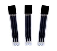 RAYLU PAPER® - Bolígrafo Borrable Retráctil, Tinta De Gel, Punta de 1 mm y trazo de 0,7 mm. (Pack 3 Recambios Negro (9 Unidades))