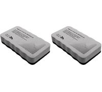 RAYLU PAPER - Borrador Magnético para Pizarras Blancas, Limpiador de Rotuladores de Borrado en Seco, Lavable y Ligero, Agarre Ergonómico, Accesorio Esencial para Oficinas y Escuelas (Paquete de 2)