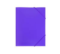 Raylu Paper Carpeta A5 con Gomas Elásticas y Solapas, Carpetade de Plástico Resistente y 100% Reciclable con Cierre Elástico para Documentos, Oficina, Escuela y Organización (A5, Violeta)