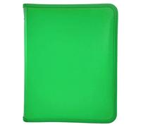 Raylu Paper - Carpeta con cremallera tamaño A4 con variedad de colores y ancho de 3cm para documentos con un bolsillo interno (Verde)