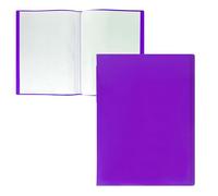 RAYLU PAPER - Carpeta con Fundas Transparentes Tamaño A4, Hecha de Polipropileno 100% Biodegradable, 10 Fundas Transparentes para Documentos en Casa y Oficina (A4, 10 fundas, Violeta)