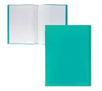 RAYLU PAPER - Carpeta con Fundas Transparentes Tamaño A4, Hecha de Polipropileno 100% Biodegradable, 20 Fundas Transparentes para Documentos en Casa y Oficina (A4, 20 fundas, Verde)