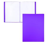 RAYLU PAPER - Carpeta con Fundas Transparentes Tamaño A4, Hecha de Polipropileno 100% Biodegradable, 30 Fundas Transparentes para Documentos en Casa y Oficina (A4, 30 fundas, Violeta)