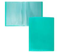 RAYLU PAPER - Carpeta con Fundas Transparentes Tamaño A5, Hecha de Polipropileno 100% Biodegradable, 10 Fundas Transparentes para Documentos en Casa y Oficina (A5, 10 fundas, Verde)
