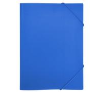 RAYLU PAPER - Carpeta con gomas elásticas y solapas Tamaño A4, carpetas de almacenamiento para documentos, oficina y escuela, Hechas con polipropileno 100% reciclable (A4, Azul)