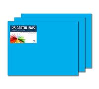 Raylu Paper® - Cartulinas 50x65cm, 25 Unidades, 180g/m². Cartulinas 50 x 65 cm de colores ideales para manualidades, oficina, dibujo, papiroflexia (Azul Maldivas)
