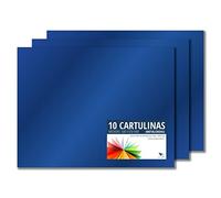 Raylu Paper® - Cartulinas 50x65cm, 25 Unidades, 180g/m². Cartulinas 50 x 65 cm de colores ideales para manualidades, oficina, dibujo, papiroflexia (Azul Metalizado)