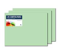 Raylu Paper® - Cartulinas 50x65cm, 25 Unidades, 180g/m². Cartulinas 50 x 65 cm de colores ideales para manualidades, oficina, dibujo, papiroflexia (Verde Manzana)