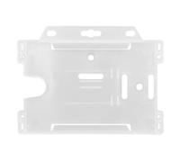 RAYLU PAPER - Funda para tarjetas de identificación de plástico rígido, Tarjetero Transparente, Funda protectora para tarjetas resistente al agua (54x85)