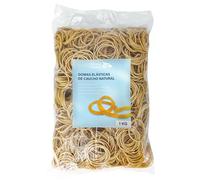 RAYLU PAPER - Gomas elásticas de caucho 100% natural, bandas elásticas papelería resistentes y reutilizables para oficina y hogar (160 Ø x 2 mm, 1000g)