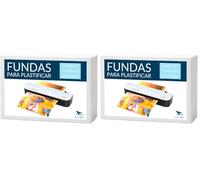 RAYLU PAPER - Pack de 100 fundas para plastificar, transparentes, acabado brillante, láminas térmicas para plastificar, fundas para plastificadora, láminas de plástico (125 micras, 130x90)
