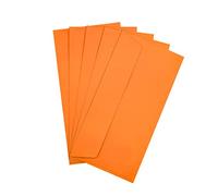 Raylu Paper® - Pack de 20 Sobres de Colores Pequeños con Cierre Adhesivo y Sin Ventana para Regalos de Fiesta, Bodas, Cumpleaños o Navidades. Sobres de Colores tamaño DL 110x220 mm (Naranja)