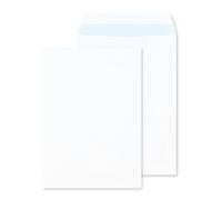 RAYLU PAPER - Pack de sobres blancos de papel grandes con cierre autoadhesivo para envío de documentos, sellado fácil y rápido, 100g/m² de grosor (C4, 10 unidades)