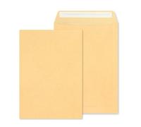 RAYLU PAPER - Pack de sobres kraft de papel grandes con cierre autoadhesivo para envío de documentos, sellado fácil y rápido, 90g/m² de grosor (Folio Prolongado, 250 unidades)