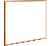 Raylu Paper® Pizarra blanca con marco de madera 100% natural, superficie estratificada de melamina blanca, escritura suave y un borrado en seco perfecto, fácil instalación, hecho en Europa. (90 X 60)