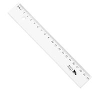 Raylu Paper - Regla Transparente, Regla de Plástico Resistente y de Precisión con Medición en Centímetros y Milímetros, Ideal para Escuela, Oficina y Dibujo Técnico (20 cm)