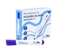 RAYLU PAPER Rotuladores para Pizarra Blanca, Rotulador para Pizarra de Punta Redonda de 3mm de Borrado en Seco, No Tóxicos, para Pizarra Blanca y Pizarra Magnética (12, Violeta)