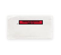 Raylu Paper® - Sobres Portadocumentos Adhesivos para Packing List de Envíos. Bolsas para Albaranes Transparentes con Autocierre Resistente. Pack de 1000 Unidades. (Tamaño DL)