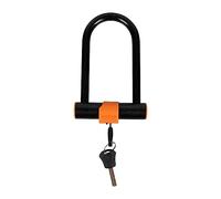 RAYMOND - Candado con llave - Forma en U - Incluye 2 llaves - Candado con llave integrado - Cerradura antirenganche - Tubo: aleación de zinc - Cadenas: Polipropileno - Diámetro: 14 mm - Dimensiones: