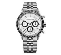 Raymond Weil Reloj Freelancer para Hombre - 7741 - ST1-30021 - Ronda - Cronógrafo mecánico con Cuerda automática, Plata, Boite 44 mm, Pulsera