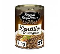 Raynal & Roquelaure - Lentejas cocidas a Auvernia 410G - Lote de 5