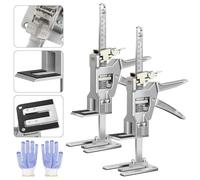 Raynesys Paquete de 2 Gatos de Brazo de Ahorro de Mano de Obra, Herramienta de elevación Manual de 12 Pulgadas, Control preciso de Descenso Lento/rápido, Capacidad de 440 Libras, localizador de