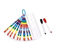Rayo de números matemáticos - Juego de tarjetas educativas de 18 cm | Anillo de papel, plástico y metal, juego educativo de adición y resta fácil de limpiar, material escolar interactivo para