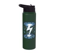 Rayo Golpe De Rayo Tormenta Eléctrica Tormenta Eléctrica Stainless Steel Insulated Water Bottle