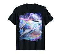 Rayo láser ojos tiburón en el espacio, Tiburones galaxia Camiseta