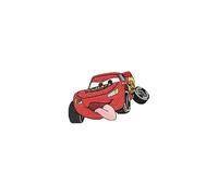 Rayo McQueen - Parche bordado termoadhesivo pequeño para niños y niñas para ropa, hogar o escuela con diferentes tamaños