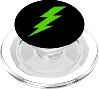 Rayo Perno Brillante Silueta Verde PopSockets PopGrip para MagSafe