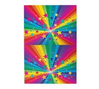 Rayos de Confeti de arcoíris y Estrellas, Rompecabezas de 1000 Piezas, Rompecabezas de Madera para Toda la Familia, decoración de Pared para Adultos y Adolescentes.
