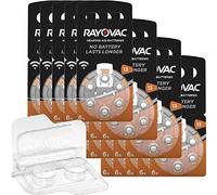 Rayovac Acoustic Special - Pilas para audífonos (120 unidades, 20 paquetes de 6 unidades) y caja para 2 pilas para audífonos