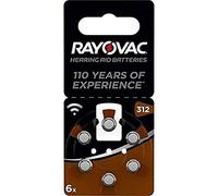 Rayovac Batería De Zinc-Aire, De Prótesis Auditivas, 312, Blister 1.4V Menor (Paquete De 6)