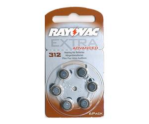 Rayovac Baterías AE312 PR41 para audífonos