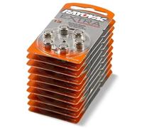 Rayovac extra advanced 13 pilas para audífonos naranjas 60 unidades